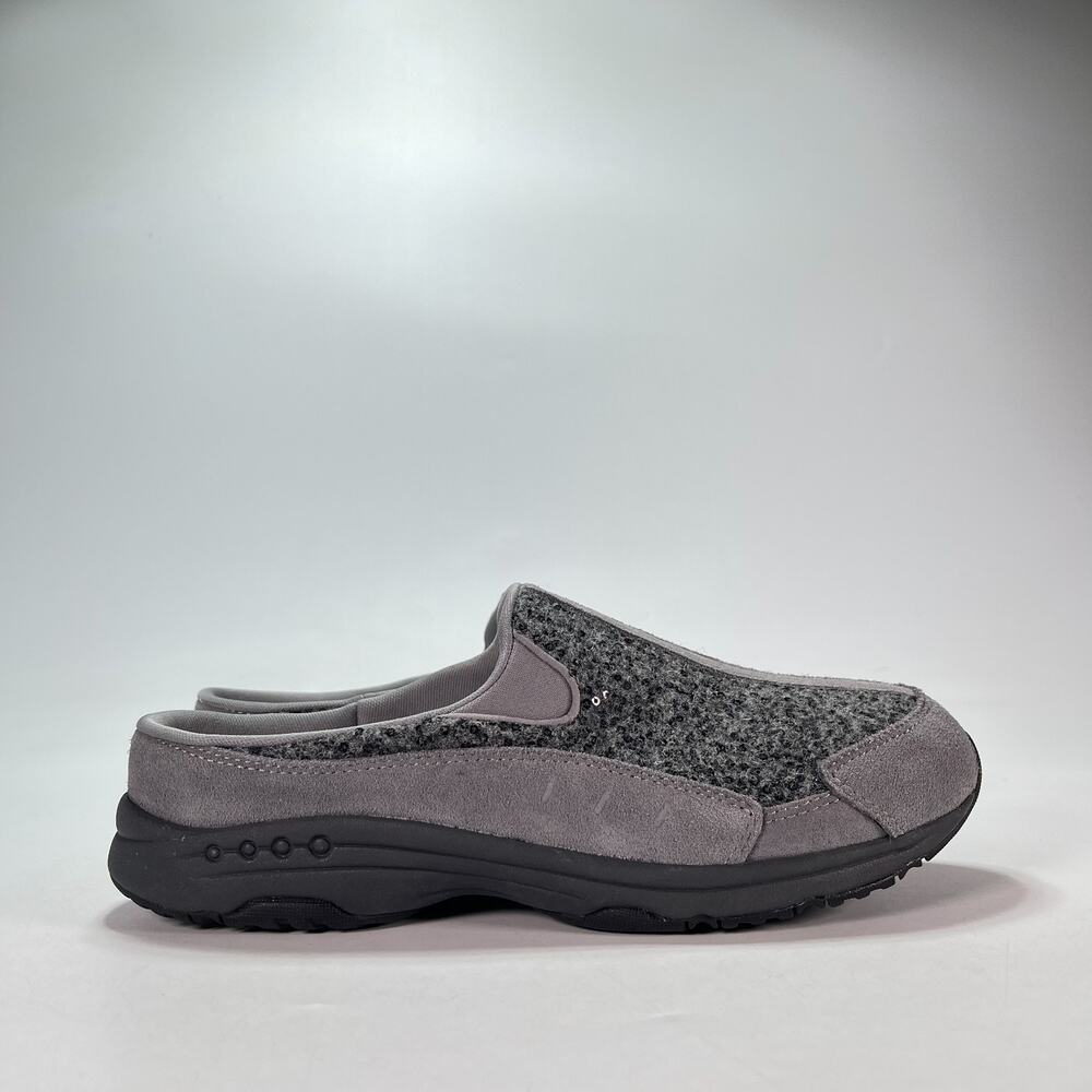 Easy Spirit Traveltime Gray Slip On Orthotic Walking Mule Clogs Women's Size 11